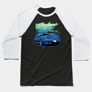 Nissan Skyline R34 Baseball T-Shirt